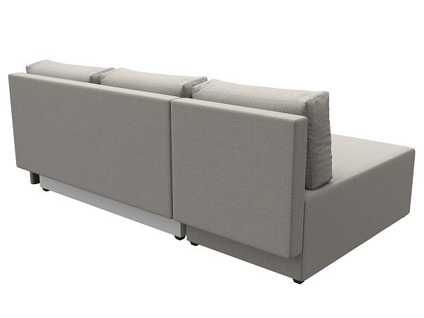 Диван угловой Поло левый угол Рогожка бежевый - Вид 6