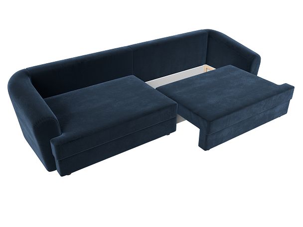 Диван прямой Милтон Велюр синий - Вид 7