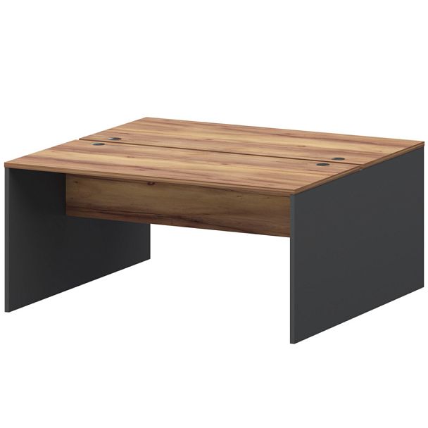 Бенч двойной СМСР25-2.16.73 Графит/Таксония 1600x1496x750 Смарт - Вид 1