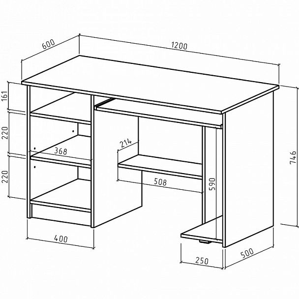 Стол компьютерный Имидж-9 - Вид 2