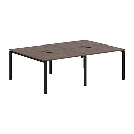 Стол 4-х местный EUWST 2316 Дуб Денвер тёмный/Черный 2326х1606х750 EDIS - Фото предпросмотра