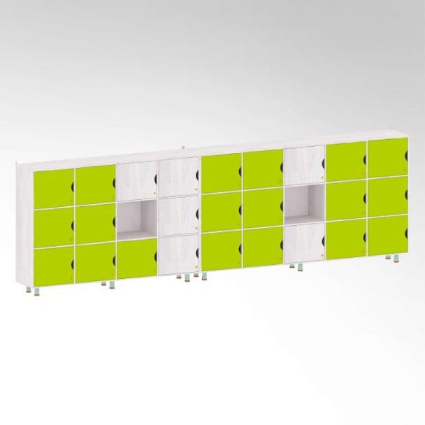 Многосекционная система хранения с индивидуальными ячейками - Вид 5