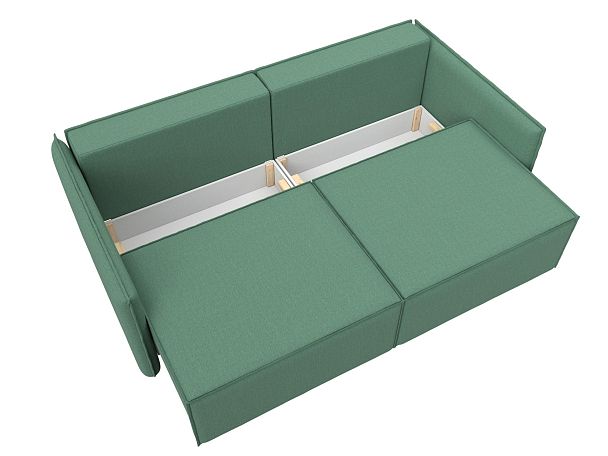Диван прямой Либерти Рогожка зеленый - Вид 8