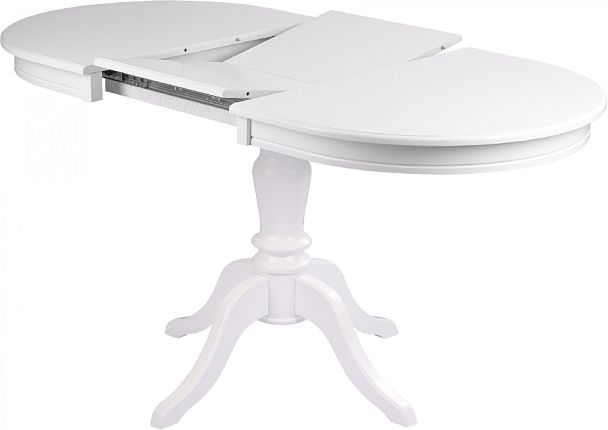 Стол деревянный раздвижной Анфея 110(150)х75х76 Белый - Вид 4