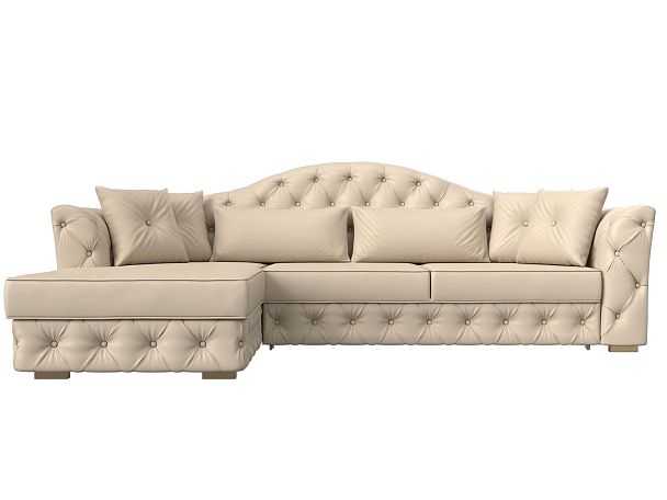 Диван угловой Артис левый угол Экокожа бежевый - Вид 2