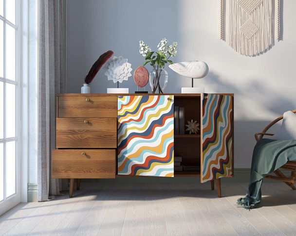 Комод Berber с двумя дверками и ящиками 21 принт арт BB05/Print_21 - Вид 2