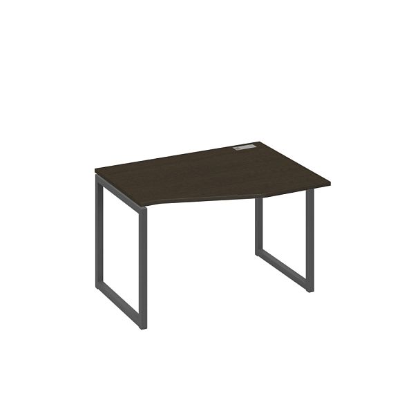 Стол эргономичный правый "Техно" на металлокаркасе QUATTRO A4 А4 Б4 062 БП венге / металлокаркас антрацит - Вид 1