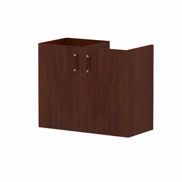 Шкаф для холодильника (необходим топ) "Премьер"  ПК-ПМ-ШХ73Х90/35-В1-34 миланский орех темный - Вид 1