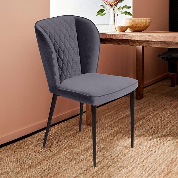 Стул Next, бархат серый 27 - Вид 4