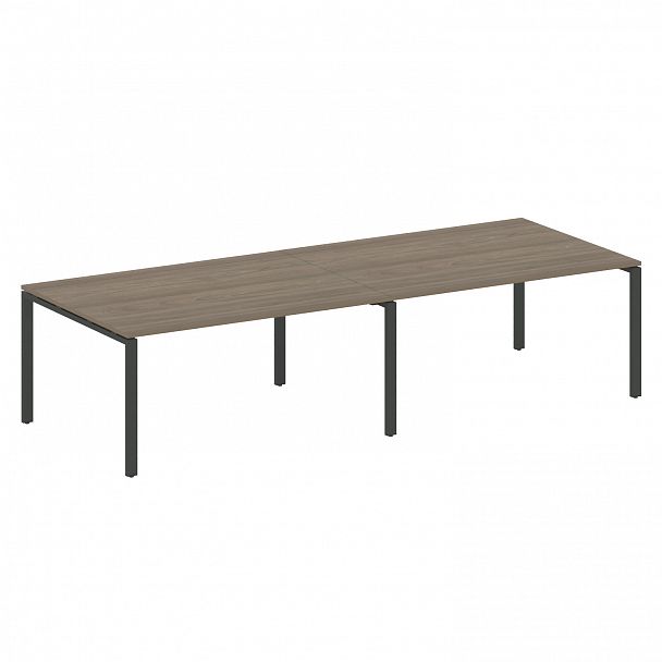 Стол для переговоров "Metal System" БП.ПРГ-2.4 вяз/антрацит - Вид 1