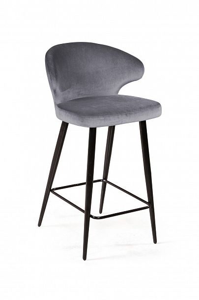 Стул полубарный Richard, бархат серый 27 - Вид 3