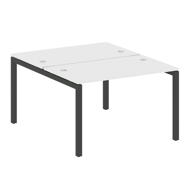 Metal System Quattro Р. ст. на П-образном м/к 50БП.РАС-СП-2.2 Белый/Антрацит металл 1200*1475*750 - Вид 1
