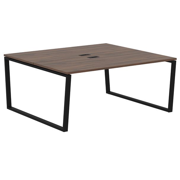 Стол 2-х местный EVWST 1716 Дуб Денвер тёмный/Черный 1760х1606х750 EDIS - Вид 1