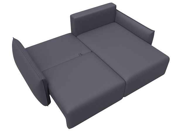 Диван угловой Лига-051 НПБ угол универсальный Экокожа серый - Вид 8