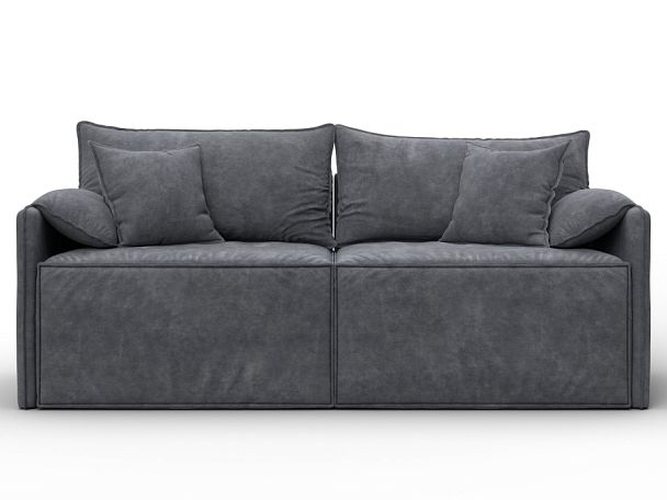Диван прямой модульный Лига-106 Велюр серый - Вид 2