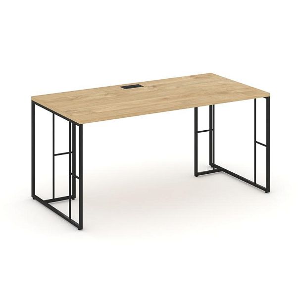 Rift Direct Стол руководителя RF.SR-025 Тиквуд Светлый/Металл Черный 1780*800*750 - Вид 1