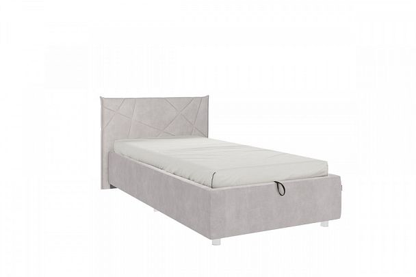 Кровать с подъемным механизмом Квест 90х200 см ZP.KM0.9-03.2173 галька (велюр) - Вид 1