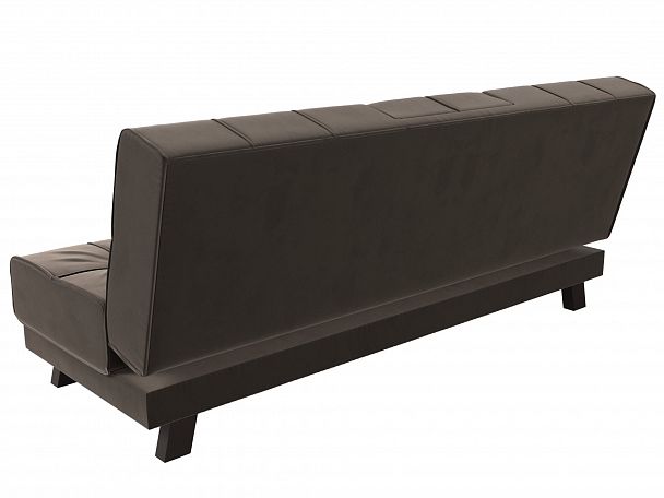 Прямой диван Винсент (полностью велюр коричневый) - Вид 8