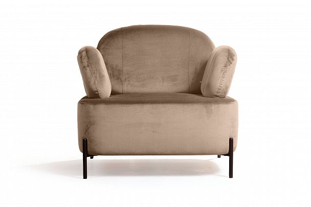 Кресло Dandy, бархат бежевый 5 - Вид 2