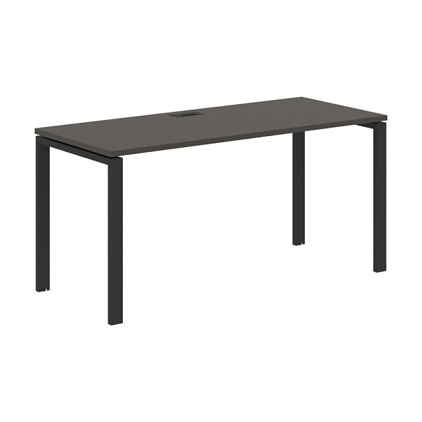 Стол прямой EUST 1567 Мокко/Черный 1560х670х750 EDIS - Вид 1