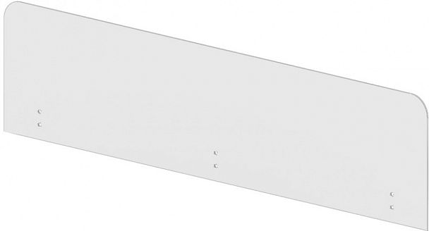 Экраны для столов "Настольные защитные экраны «Лайт»"  ПК-ЛТ-ЭКР130Х33-В2-76 белый - Вид 1