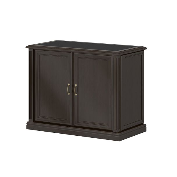 Греденция "Версаль"  ПК-ВР-ГЦ105Х55К/1-В1-981 темный орех - Вид 1