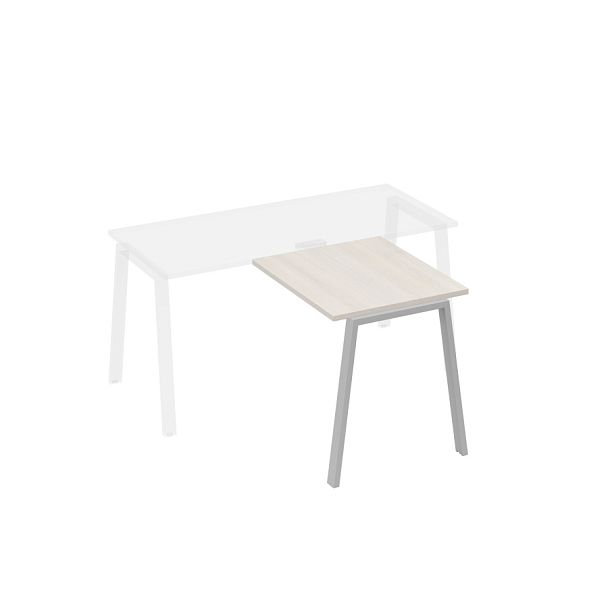 Брифинг-приставка на опорах TRE A4 А4 Б3 073 БП дуб / металлокаркас серый - Вид 1