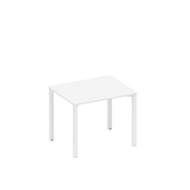 Стол письменный на металлокаркасе Space+ А1 БГ 022.1 БП белый премиум / белый гладкий - Вид 1