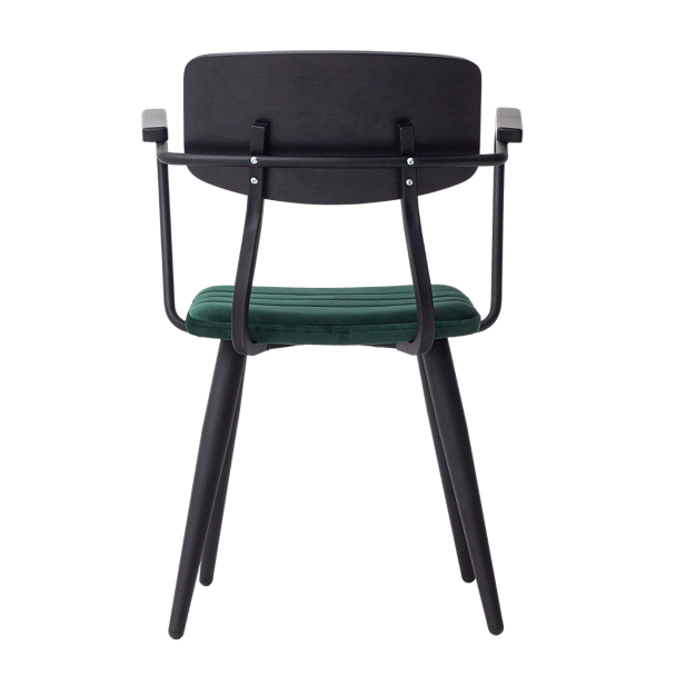 Стул Kato с подлокотниками, спинка дерево, ножки металл - Вид 5