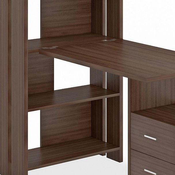 Стол компьютерный Домино Лайт СТЛ-ОВ+С100Прям+ТЯЛ Шамони - Вид 3