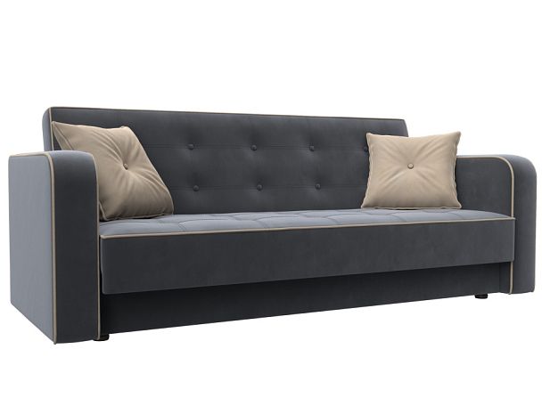 Диван-книжка Тур Велюр серый - Вид 1