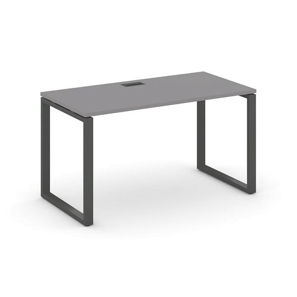 Стайл Проджект Стол письменный SN-6O.SP-021 Серый Пепел/Металл Антрацит 980*800*750 - Вид 1