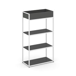Rift Стеллаж металлический высокий приставной RF.STM-003 Антрацит/Металл Белый 796*350*1250 - Фото предпросмотра