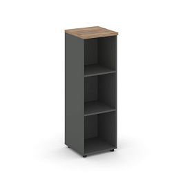 Стайл Проджект Стеллаж средний узкий SN.STU-200 Антрацит/Дуб Табак 400*400*1203 - Фото предпросмотра