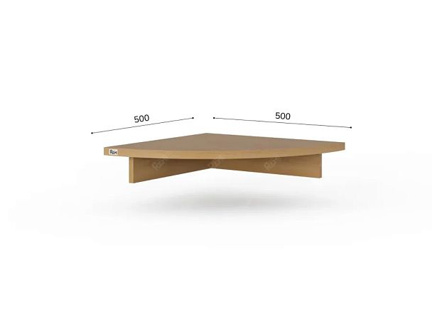 ЛАЙТ / LIGHT RLG059 Полка под монитор 50x50x10 Бук - Вид 3