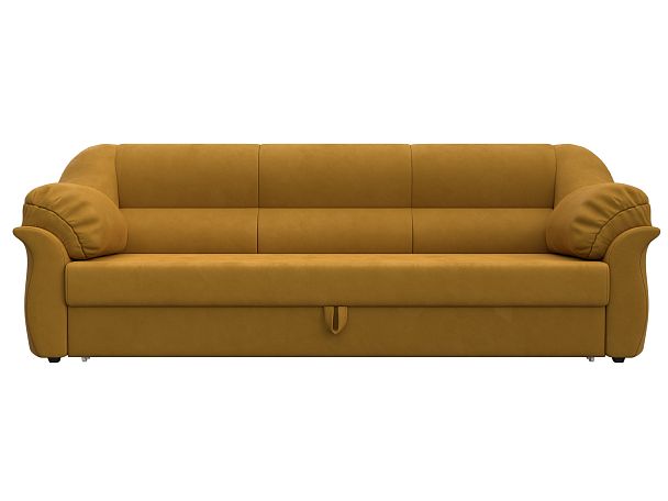 Диван прямой Карнелла Велюр желтый - Вид 2