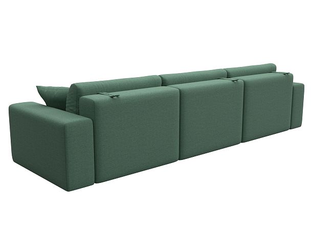 Диван прямой Лига-036 НПБ Классик Лонг Рогожка зеленый - Вид 6