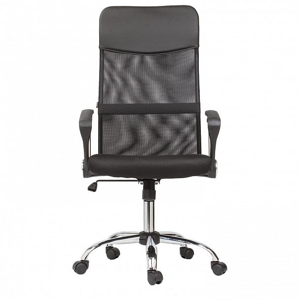 Кресло BRABIX "Flash MG-302", с подлокотниками, хром, черное, 530867 - Вид 5