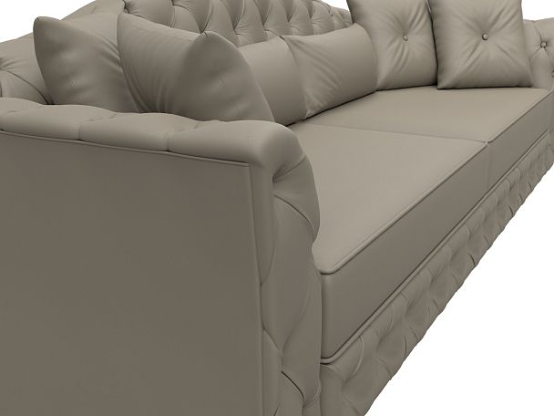 Диван прямой Артис Экокожа бежевый - Вид 4