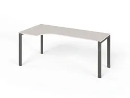 ЛАЙТ / LIGHT RLG016-16x9L Угловой стол 180x90x75 Дуб Молочный - Фото предпросмотра