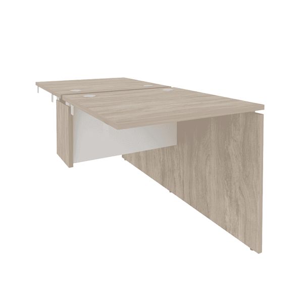 Onix Стол-приставка двойной к опорным элементам O.D.SPR-0.8 Дуб аттик/Белый бриллиант 780*1635*750 - Вид 1