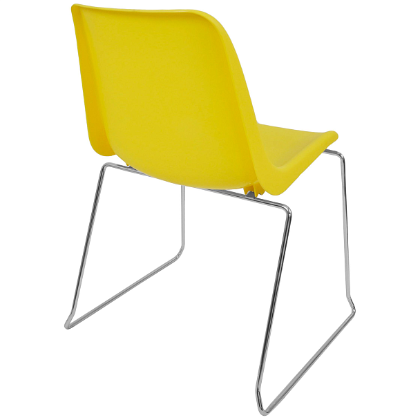 Стул Vicenza (пруток), каркас Хром, желтый, РП+ИК, стопируемый - Вид 3