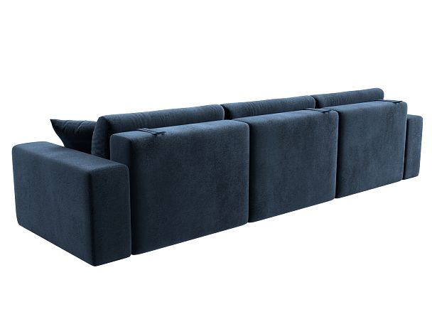 Диван прямой Лига-036 НПБ Классик Лонг Велюр синий - Вид 6