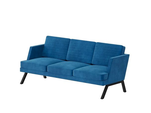 Aldo Диван трёхместный ALD-03L Velutto 54/Металл Черный 2010*875*890 - Вид 1