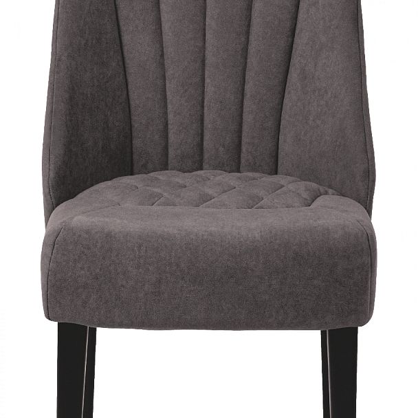 Комплект деревянных мягких стульев Лорелин Черный/Темно-серый велюр, 3 шт. - Вид 11