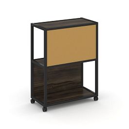 Shelf Mobile Стеллаж 3 уровня 1 секция VR.LT-STK-303.10 Дуб Мали/Металл Черный/W-31 1000*400*1046 - Фото предпросмотра