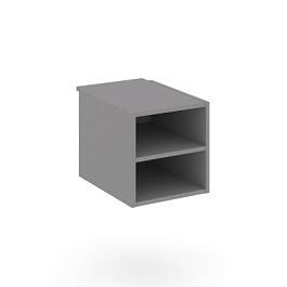 Стайл Проджект Подвесная тумба с двумя открытыми нишами SN.TP-012 Серый Пепел 343*491*352 - Фото предпросмотра