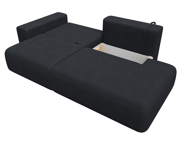 Диван прямой Лига-036 НПБ Модерн подлокотник слева Искусственная замша серый - Вид 8