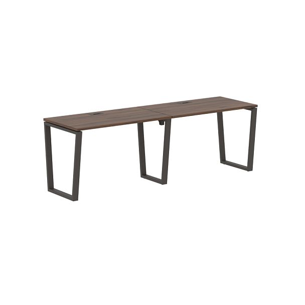 Стол 2-х местный EVWST 2367 Дуб Денвер тёмный/Мокко 2326х670х750 EDIS - Вид 1