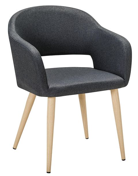 Кресло Oscar тёмно-серый/нат.дуб - Вид 1